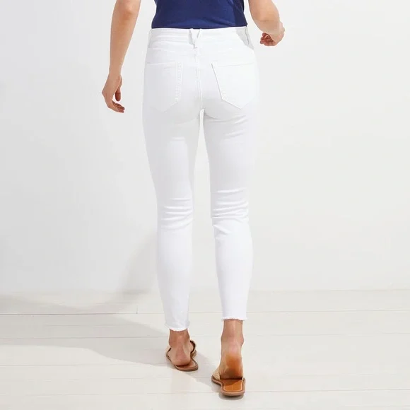 vineyard vines skinny white jamie jeans - Picture 2 of 4